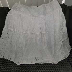 Lane Bryant white skirt